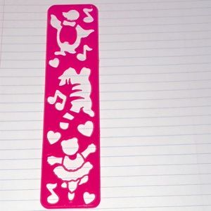 Vintage 90s Lisa Frank ballerina bear stencil